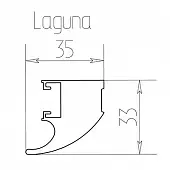 Лимба светлая структурная пв профиль вертикальный laguna 5600мм лимба светлая структурная