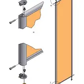 Комплекты распашных дверей Raumplus комплект профиля раумплюс s751 для 1 распашной двери (слева), ширина шкафа до 1000 мм, серебро