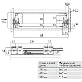 Ящики Samsung IREX комплект ящика samsung irex, c доводчиком, nl-450*84мм, серый